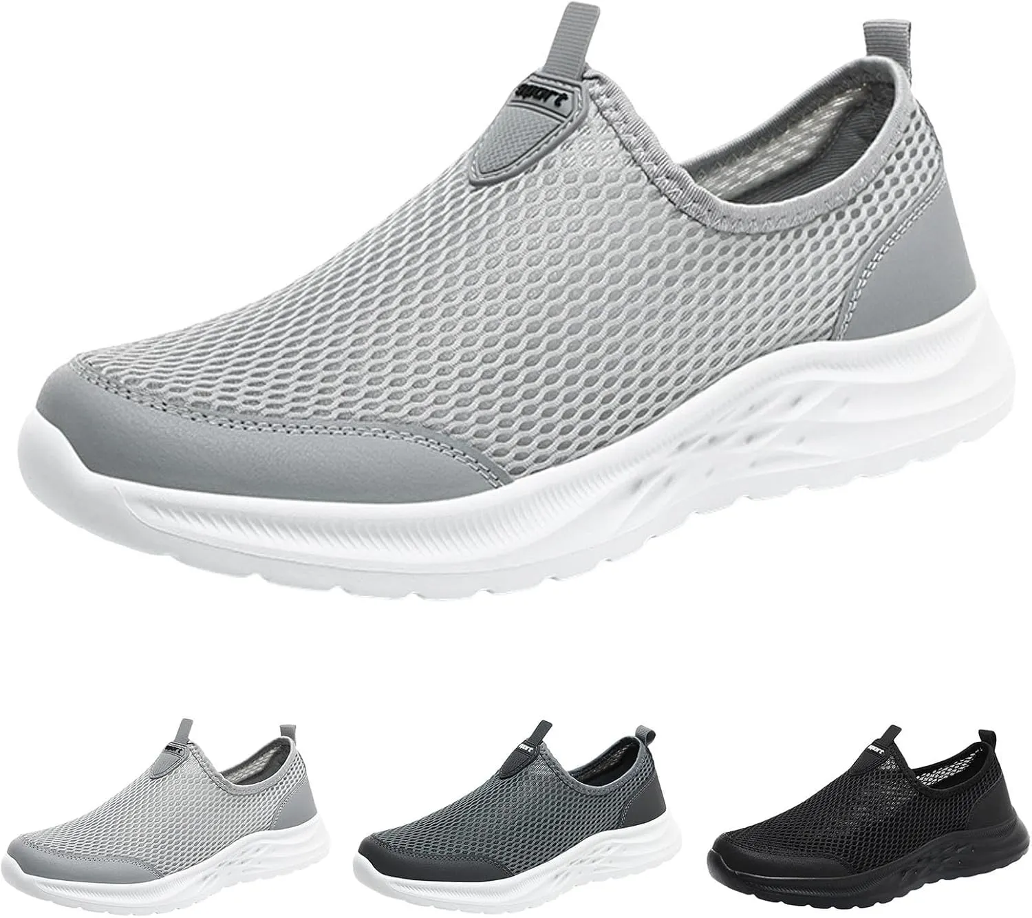 Fashion Summer Men Breathable Mesh Shallow Lace Up Casual Shoes Sneaker Odor Eliminator for Men's Sneaker