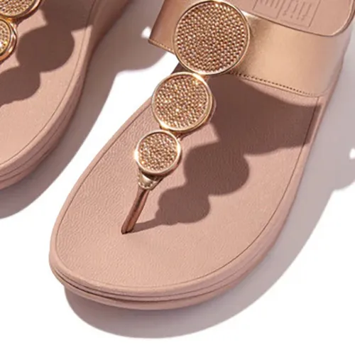 Fit Flop Halo Bead-Circle - Toe Post Sandals - Beige