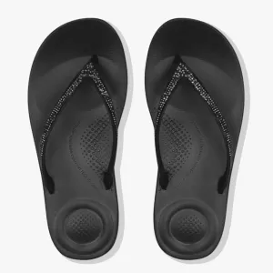 Fit Flop I Qushion  Sparkle Sandal Black