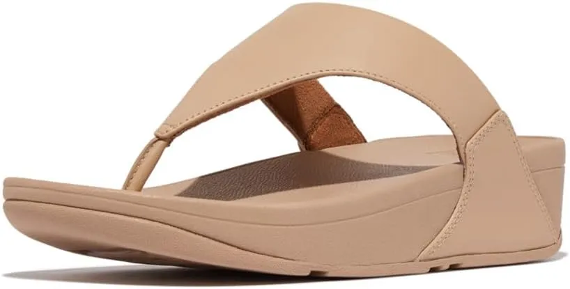 FitFlop Women's Lulu Leather Toepost Wedge Sandal