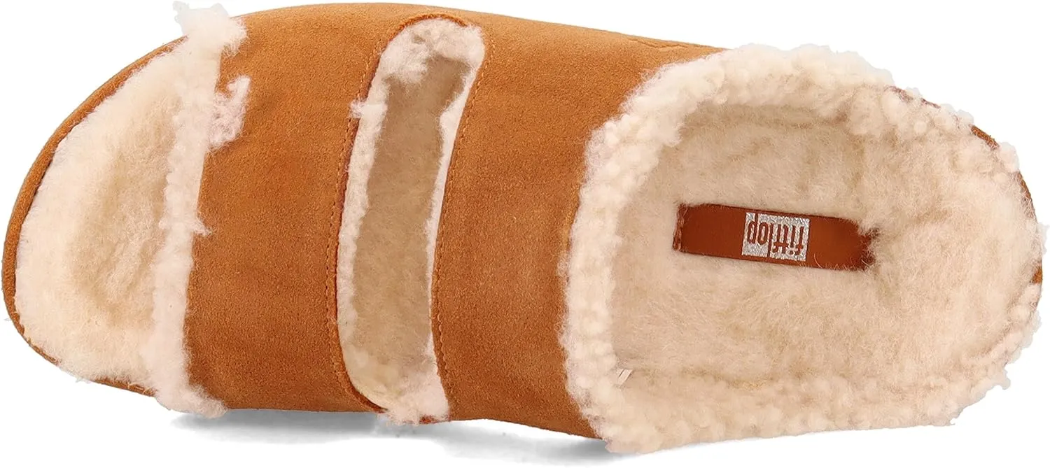 FitFlop Women's, Shuv Two-Bar Shearling Sandal