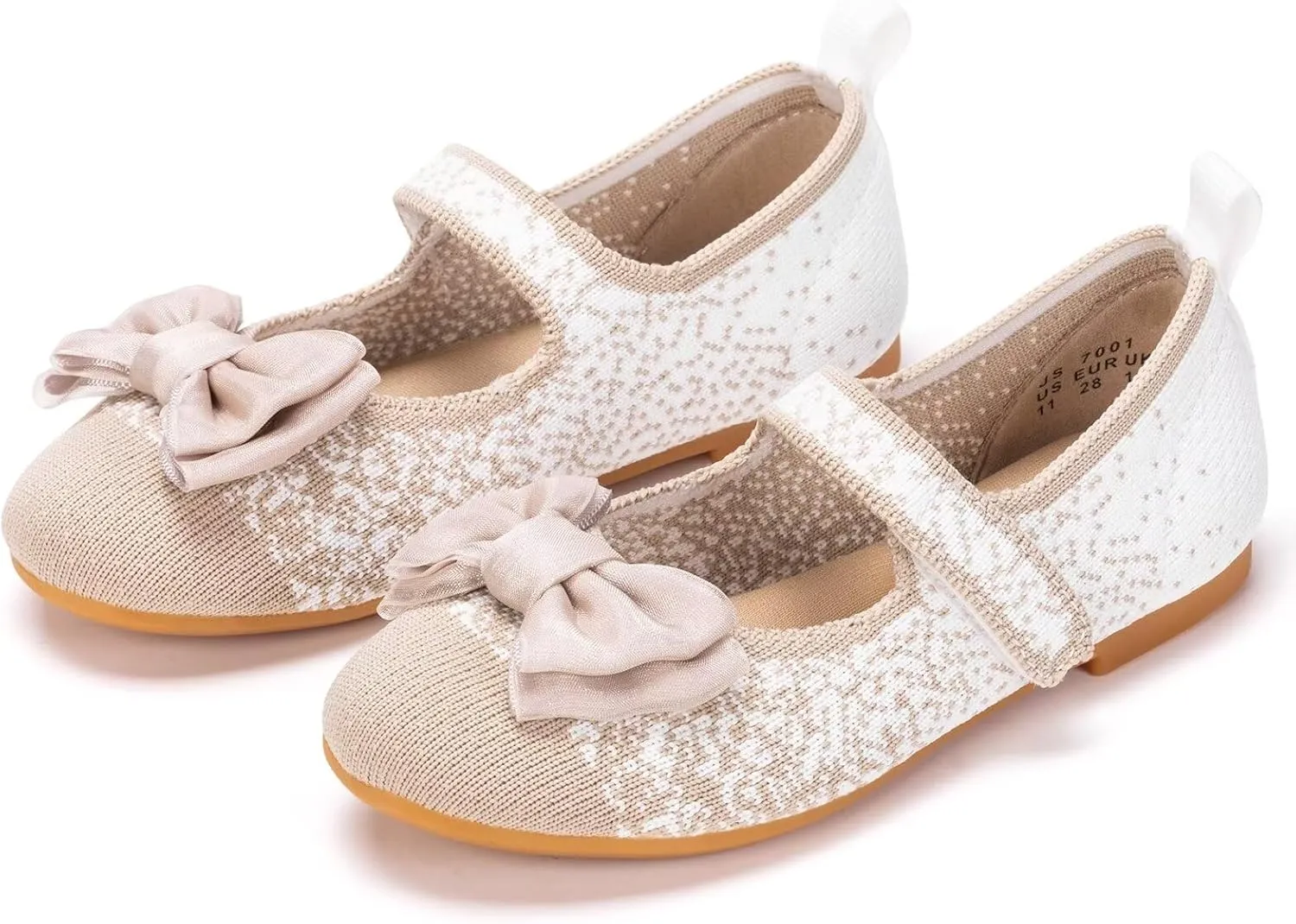 Frank Mully Girls Dress Shoes Mary Janes Girl Flats Slip on Ballet Flat Party School Shoes with Bow Toddler/Little Kid/Big Kid