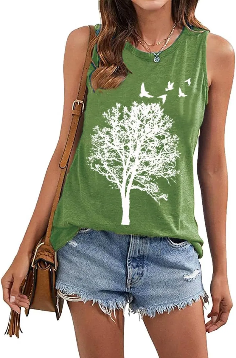 Funny Graphic Women Skinny Pine Tree Shirt Summer Hiking Camping Athletic Tees Nature Casual Comfy Clothes
