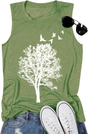 Funny Graphic Women Skinny Pine Tree Shirt Summer Hiking Camping Athletic Tees Nature Casual Comfy Clothes