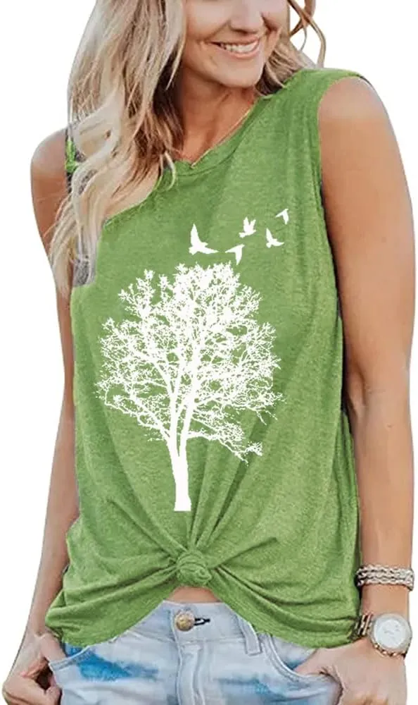 Funny Graphic Women Skinny Pine Tree Shirt Summer Hiking Camping Athletic Tees Nature Casual Comfy Clothes
