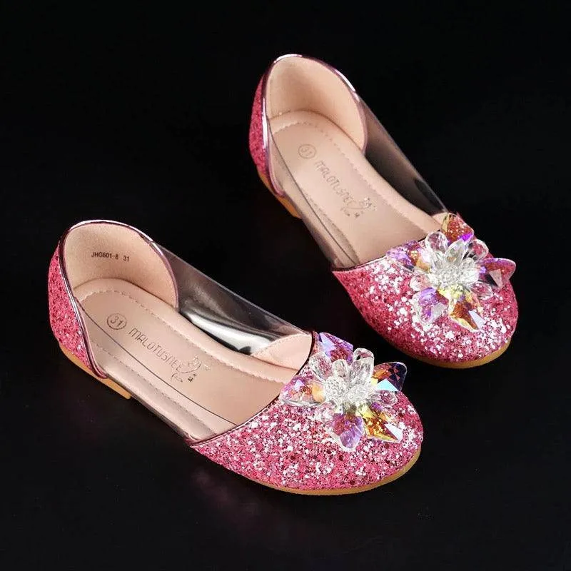 Girl Crystal Beaded Charming Diamond Flat Shoes