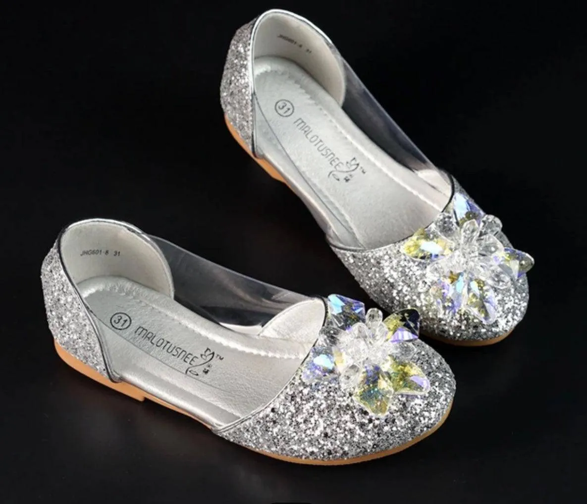 Girl Crystal Beaded Charming Diamond Flat Shoes