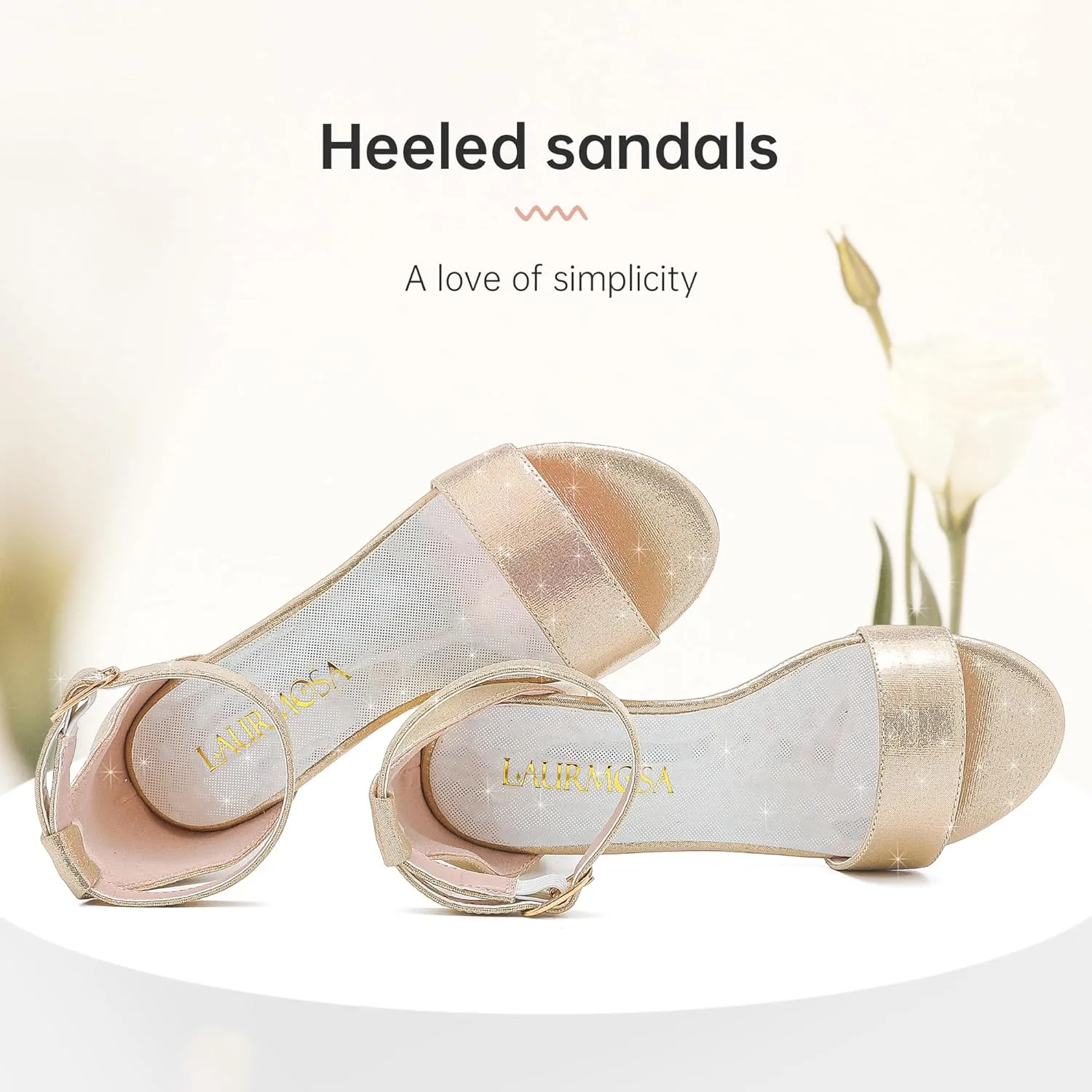 Girls High Heels Sandal for Girls Open Toe Ankle Buckle Strap Dress Shoes for Little Big Kids in Wedding Party Block Chunky Pump Sandals