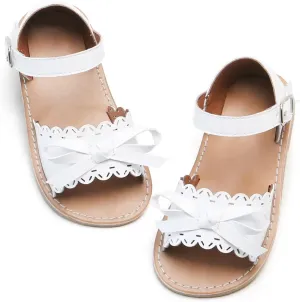 Girls Open Toe Flat Sandals Summer Casual Toddler Little Kid Sandals