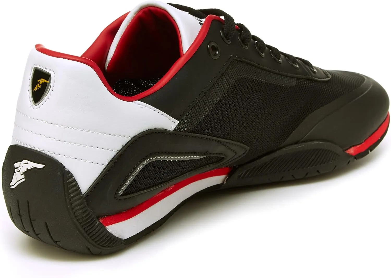 Goodyear Overdrive Racing Sneaker for Men, Pair, Athletic Auto Racing Footwear with Non-Slip EVA Rubber Soles, PU Leather Upper, Mesh Lining