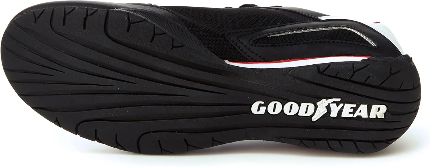 Goodyear Overdrive Racing Sneaker for Men, Pair, Athletic Auto Racing Footwear with Non-Slip EVA Rubber Soles, PU Leather Upper, Mesh Lining