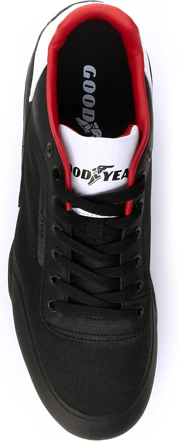 Goodyear Overdrive Racing Sneaker for Men, Pair, Athletic Auto Racing Footwear with Non-Slip EVA Rubber Soles, PU Leather Upper, Mesh Lining