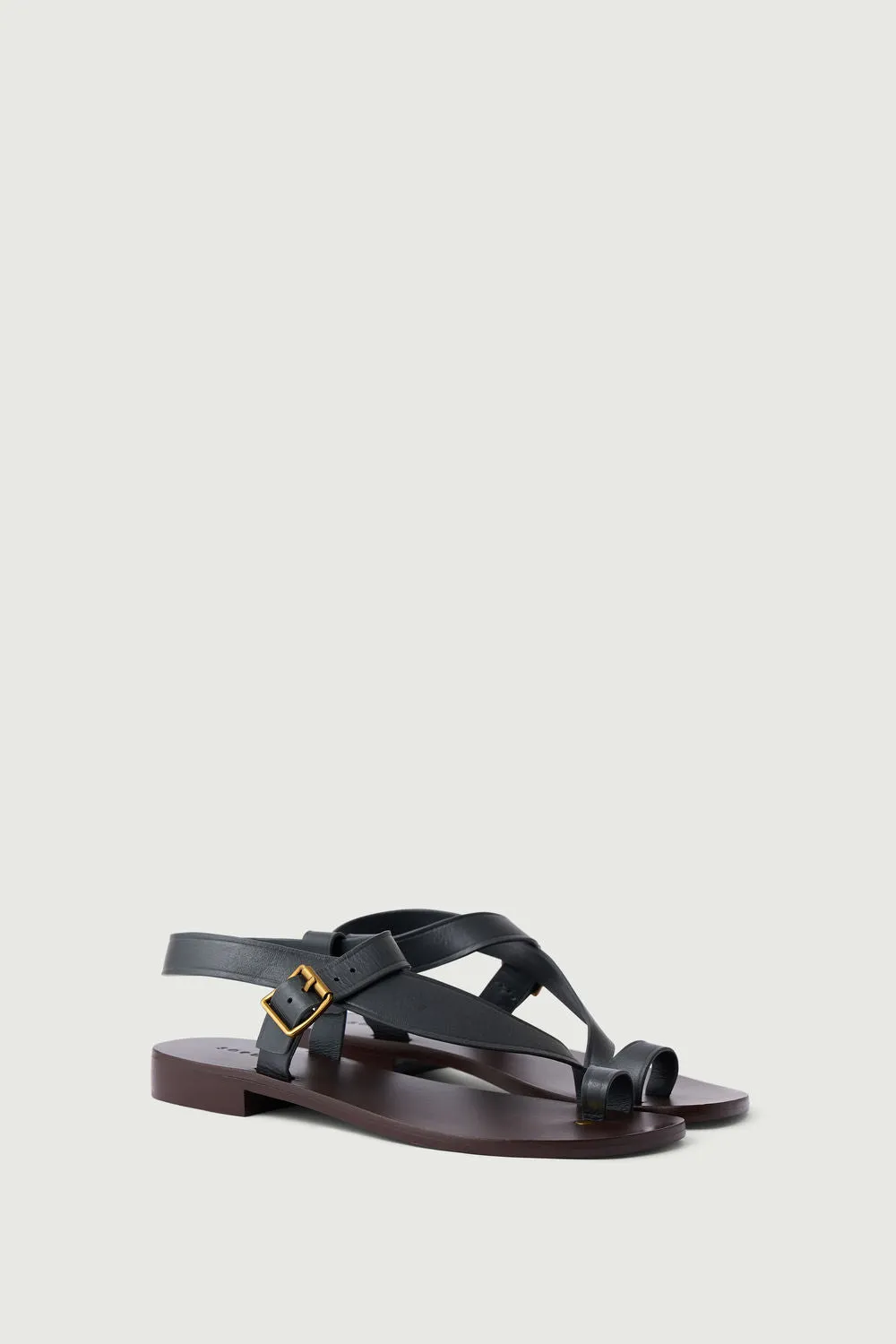 GREY DELHI SANDALS