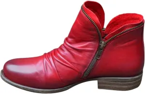 Hbeylia Ankle Boots For Women Cowboy Boots Vintage Fashion Ruched Leather V Cut Chunky Low Heel Ankle Booties Round Toe Wide Calf Short Boots With Side Zipper Combat Boots Winter Dress Shoes For Ladies
