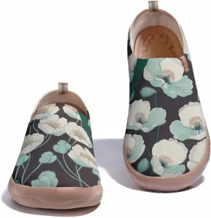 Hetios Women's Comfortable Casual Loafers Flat Knit Lightweight Artistic Slip-On Shoes Travel Footwear