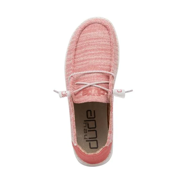 Hey Dude Coral Pearl Wendy Stretch Womens Casual Shoes 121415071