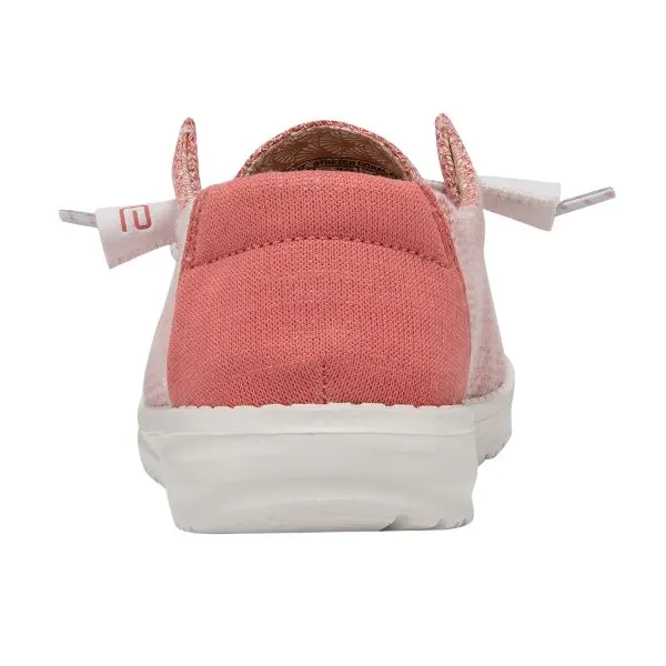 Hey Dude Coral Pearl Wendy Stretch Womens Casual Shoes 121415071