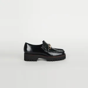HK-2 Loafer (Black Croc)