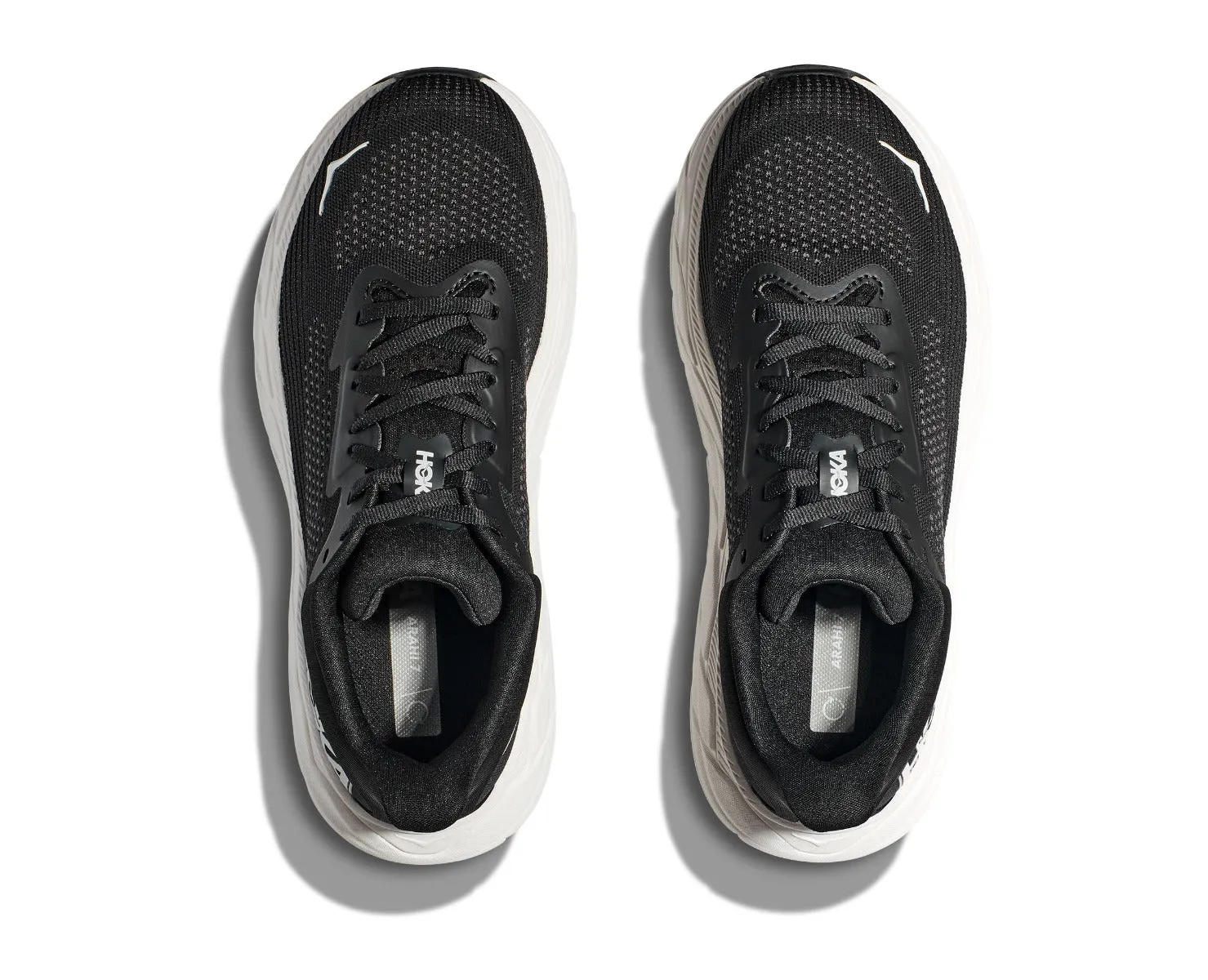 Hoka Black/White Arahi 7 Men's Running Shoes 1147850-BWHT