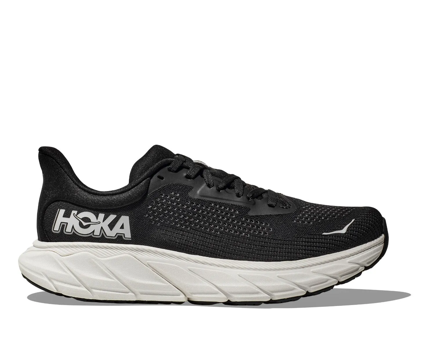 Hoka Black/White Arahi 7 Women's Wide Width Running Shoes 1147890-BWHT