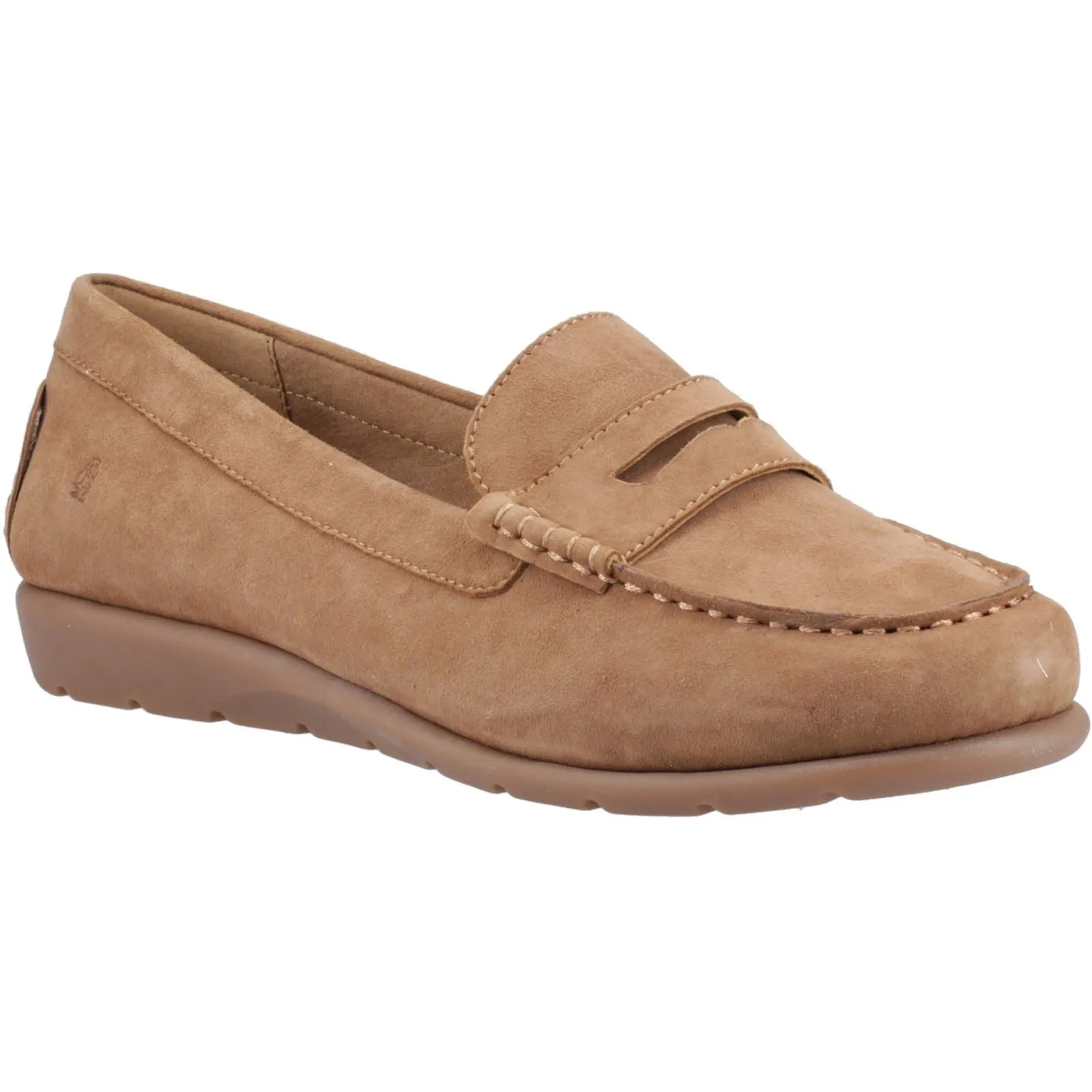 Hush Puppies Shelby Suede Suede Women's Tan Loafers