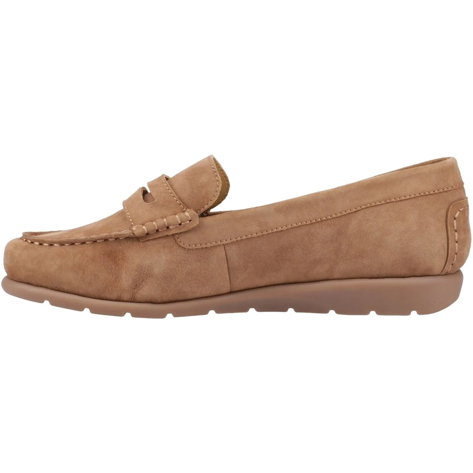 Hush Puppies Shelby Suede Suede Women's Tan Loafers