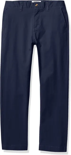 Isaac Mizrahi Men's Boy's Slim Fit Adjustable Waist Stretch Cotton Pant