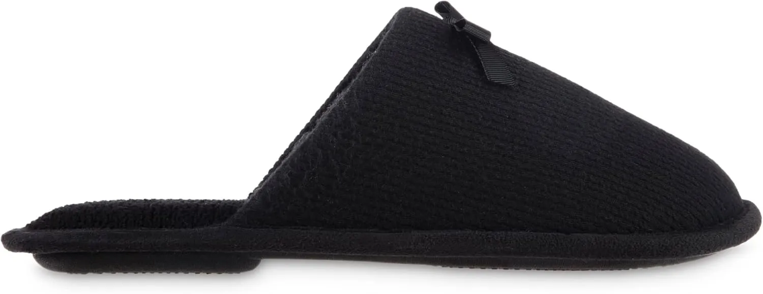 isotoner Womens Waffle Knit Clog Slippers