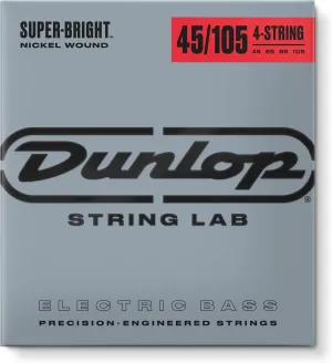 Jim Dunlop 45-105 Super Bright Nickel Wound Bass Strings 45-100 (DBSBN45105)