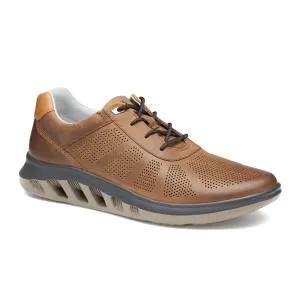 Johnston & Murphy Activate U-Throat Sneaker (Men) - Brown Oiled Full Grain