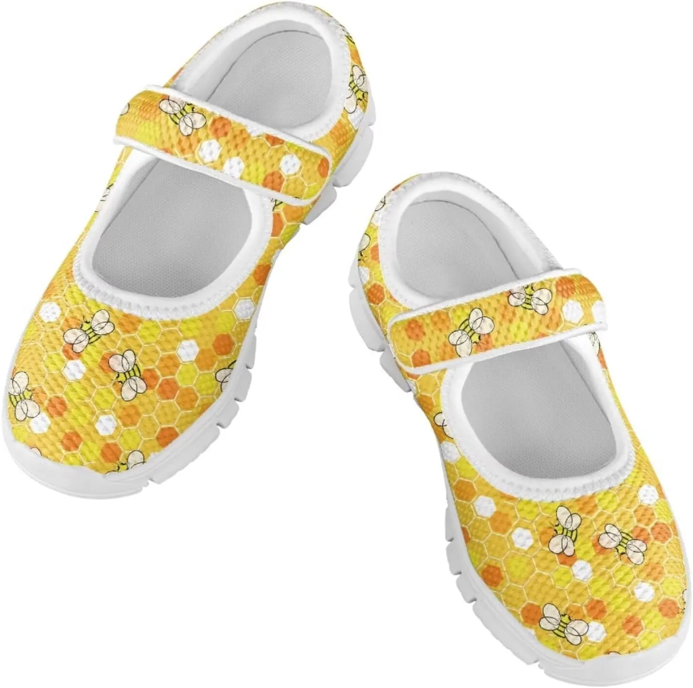 JoyLamoria Girls Mary Jane Shoes Toddler/Little Kids Slip on Sneakers Comfort Dress Shoes with Sunflower Cow South Western Navajo Design