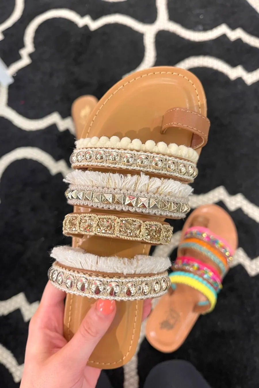 Kenley Strappy Slide Sandals