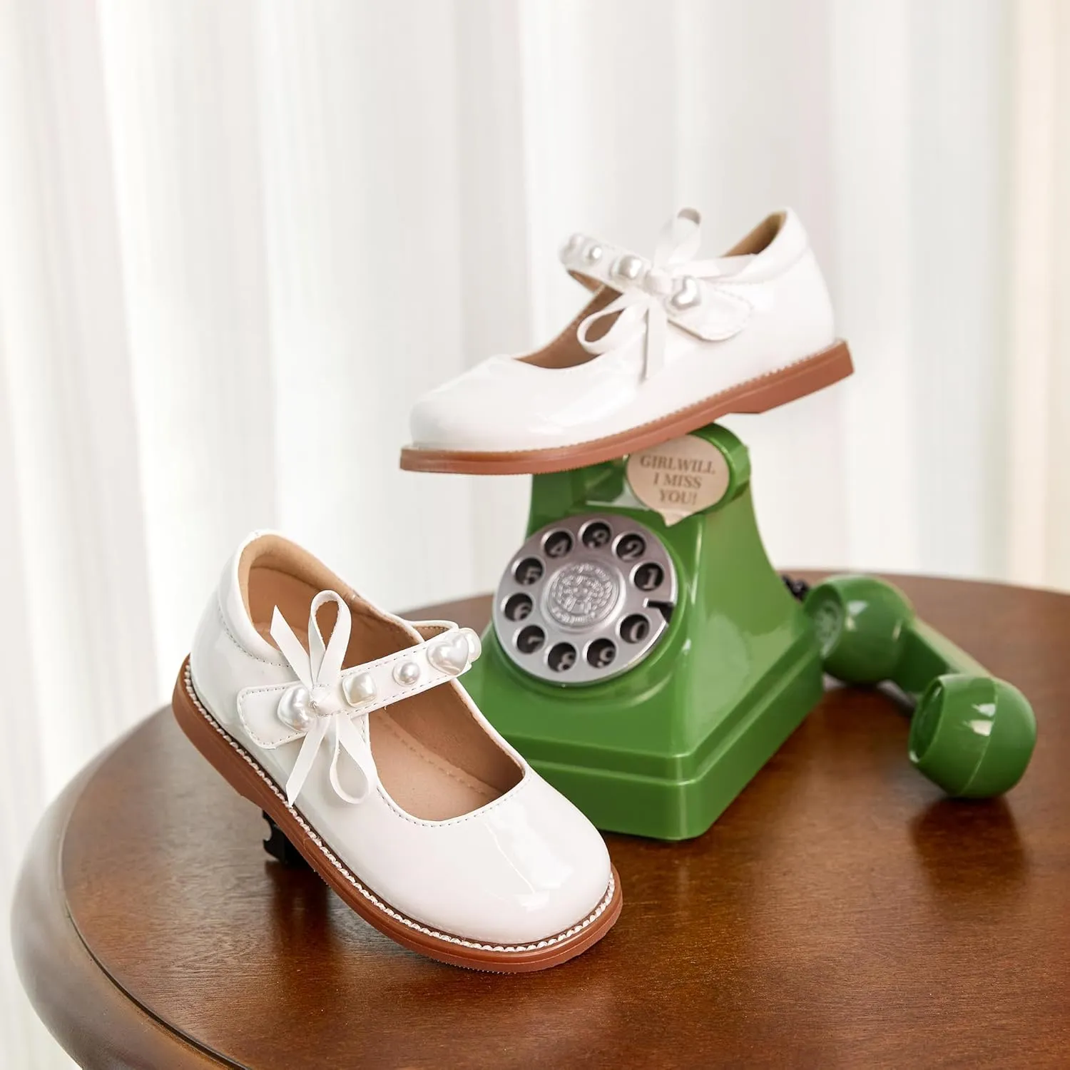 Kiderence Girls Flat Dress Shoes School Oxfords Marry Jane (Toddler/Little Kids)
