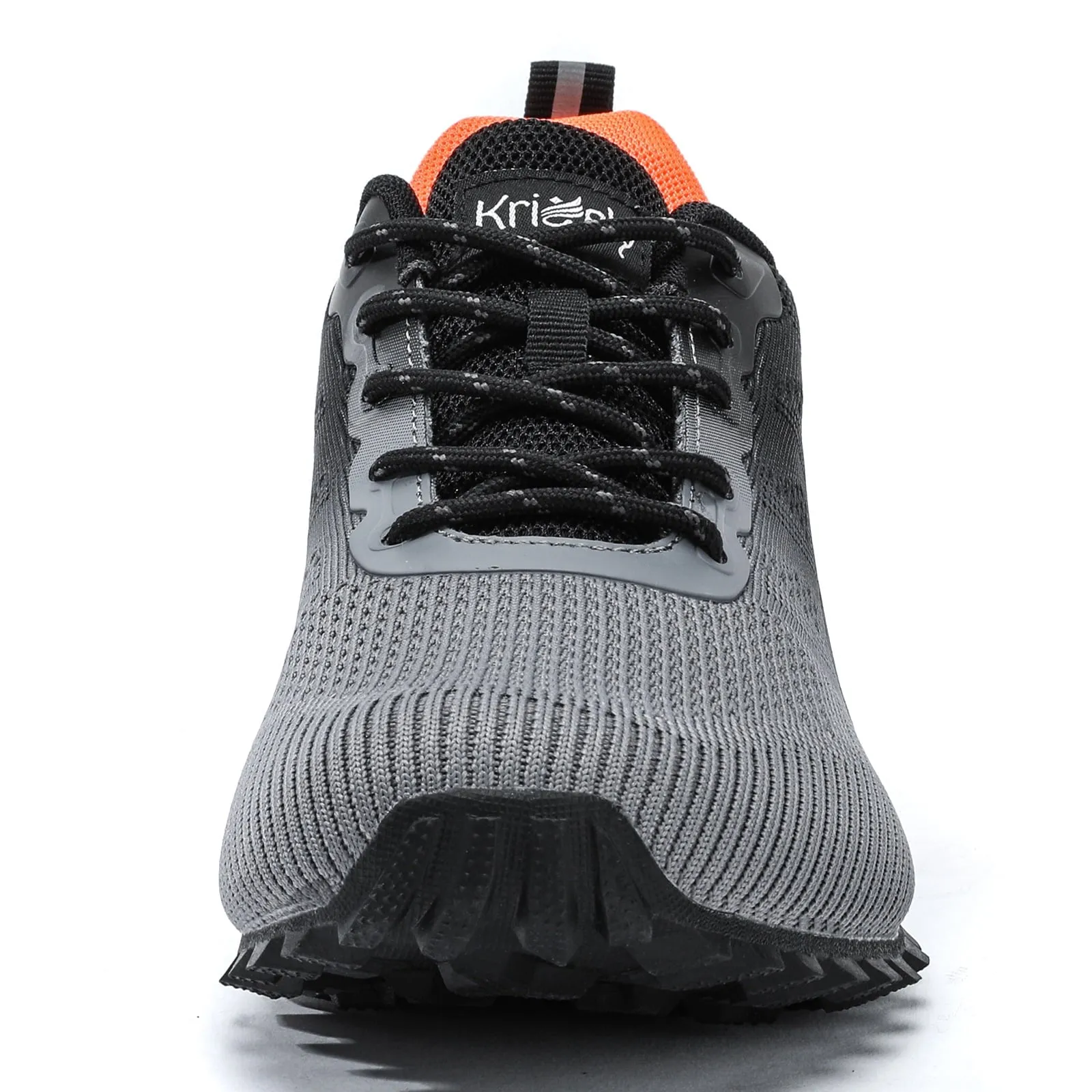Kricely Men's Trail Running Shoes Fashion Walking Hiking Sneakers for Men Tennis Cross Training Shoe Outdoor Snearker Mens Casual Workout Footwear Grey Size 7