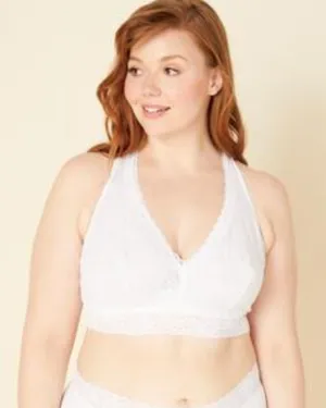 Lace Racerback Bralette | White