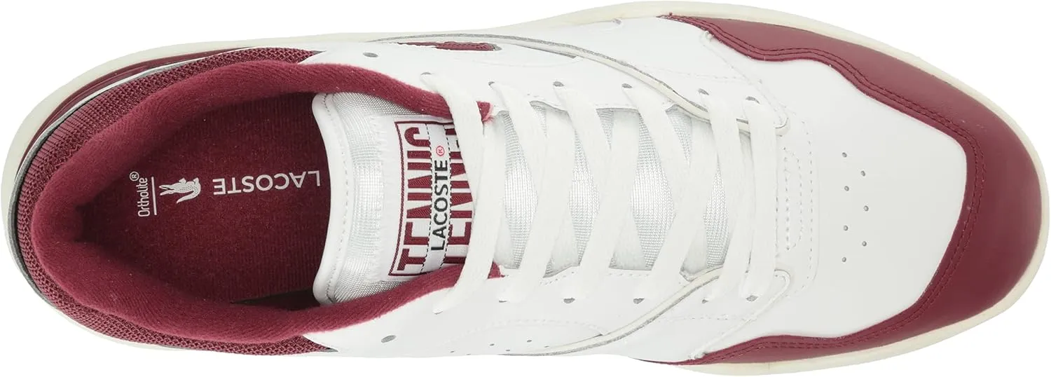 Lacoste Men's Lineshot Mesh Collar Leather Sneaker