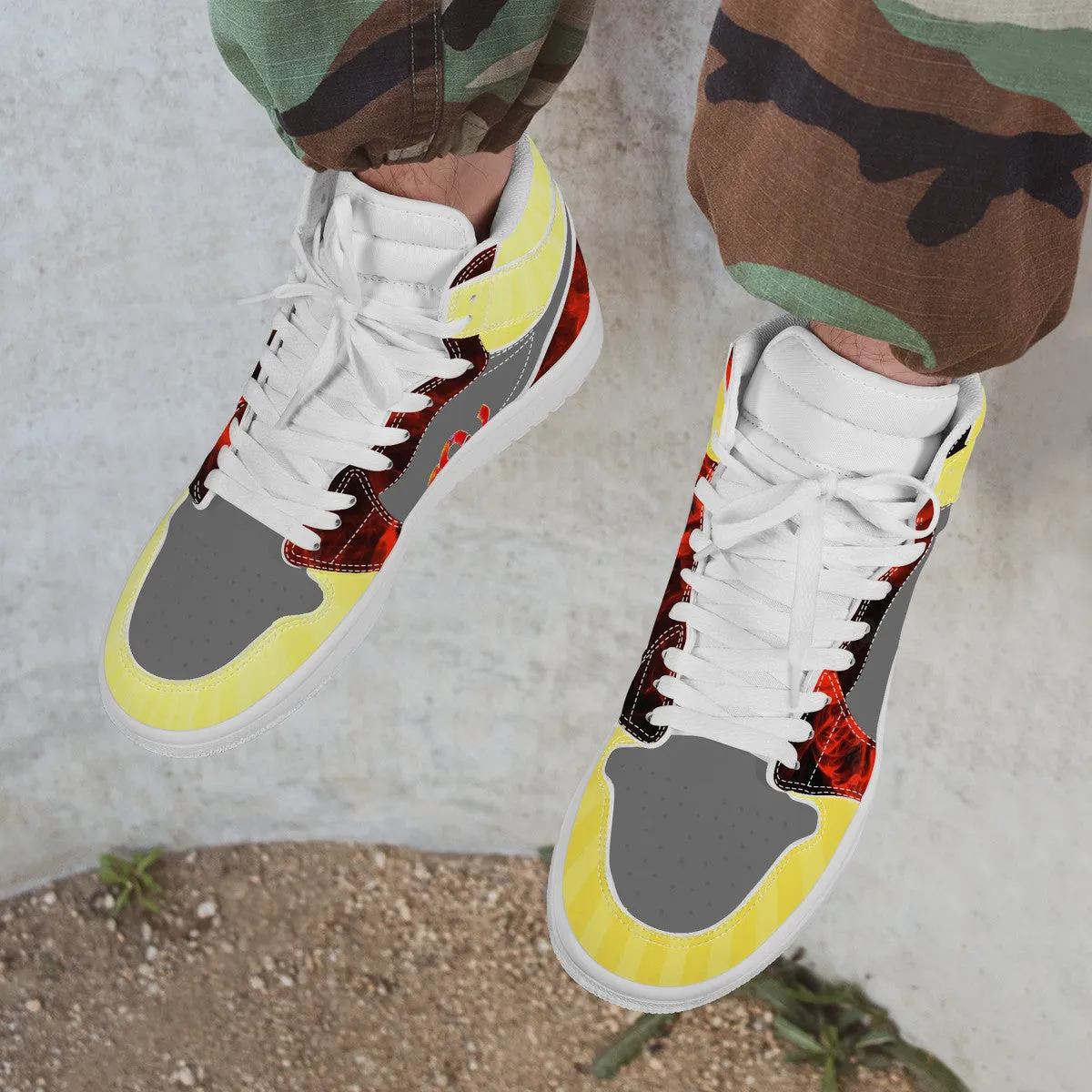 Leather High Synthetic Real-time tracking D17 Sneaker Money Top Bushae Waterproof