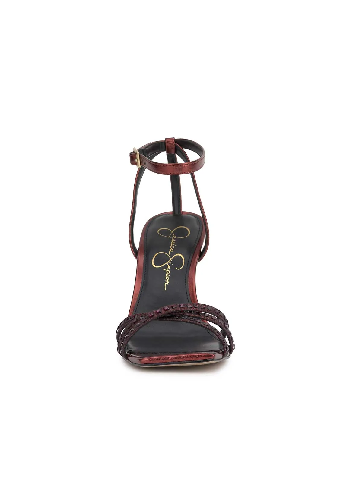 Leonah High Heel Sandal in Oxblood