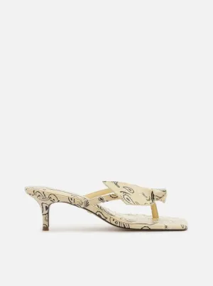 Lidia Mid Stiletto Paisley Sandal