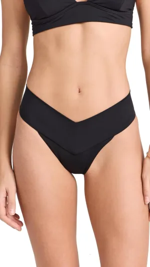 L*Space Quinn Bikini Bottom for Women, Two-Piece Low Rise Swim Featuring Classic Coverage with Wide Straps & V Front Detail