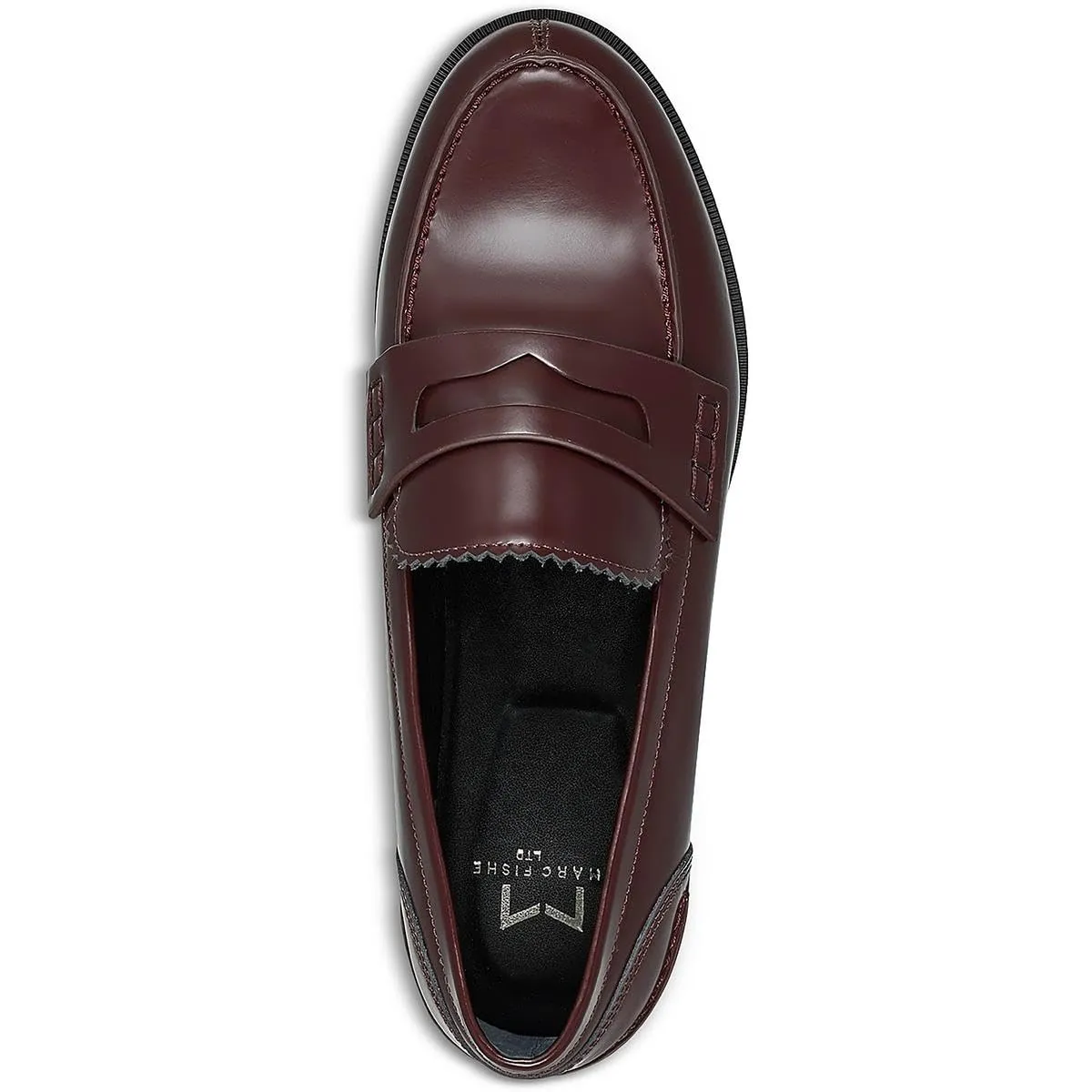 Marc Fisher LTD Women's Milton Moccasin, Dark Red Leather, 9.5