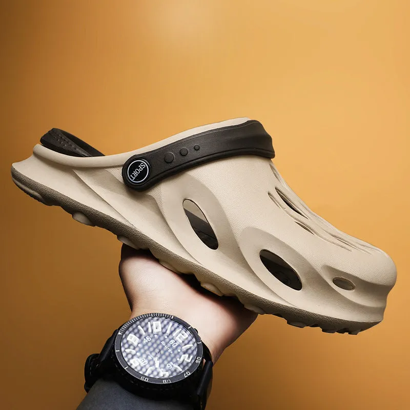 Men’s Baotou Slippers – Summer Driving & Beach Sandals
