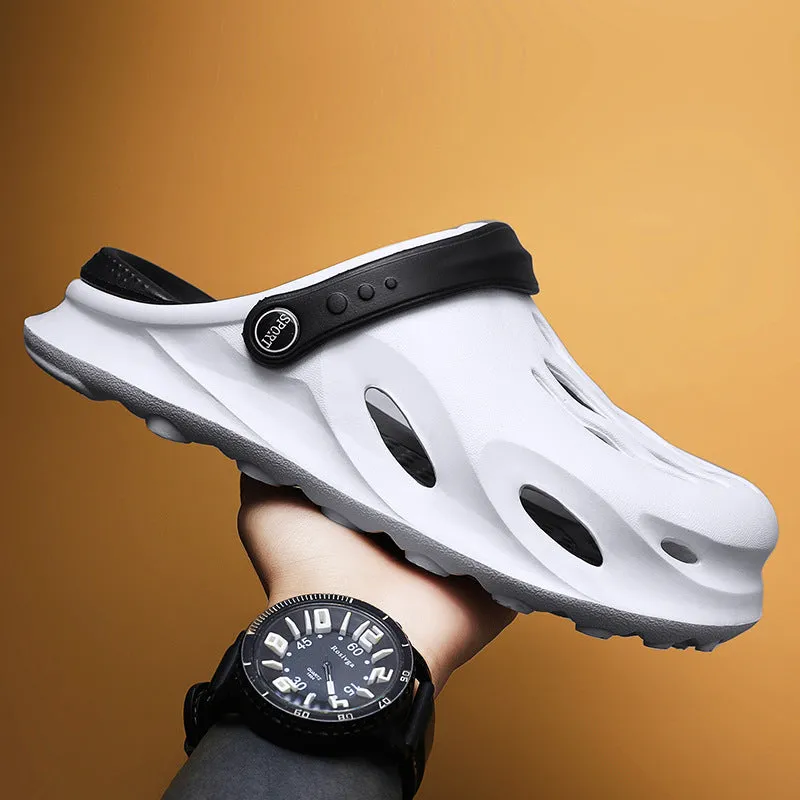 Men’s Baotou Slippers – Summer Driving & Beach Sandals
