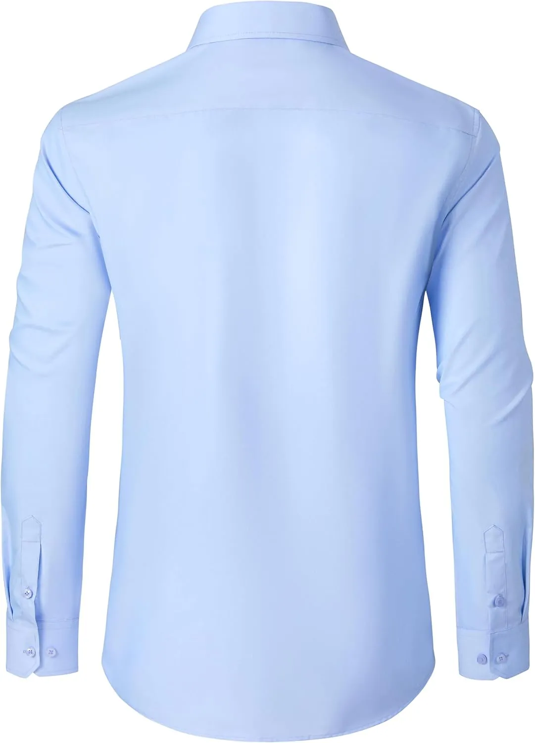 Mens Grade 3.5 Wrinkle-Resistant Dress Shirts Men's Long Sleeve Button Down Work Shirt for Men