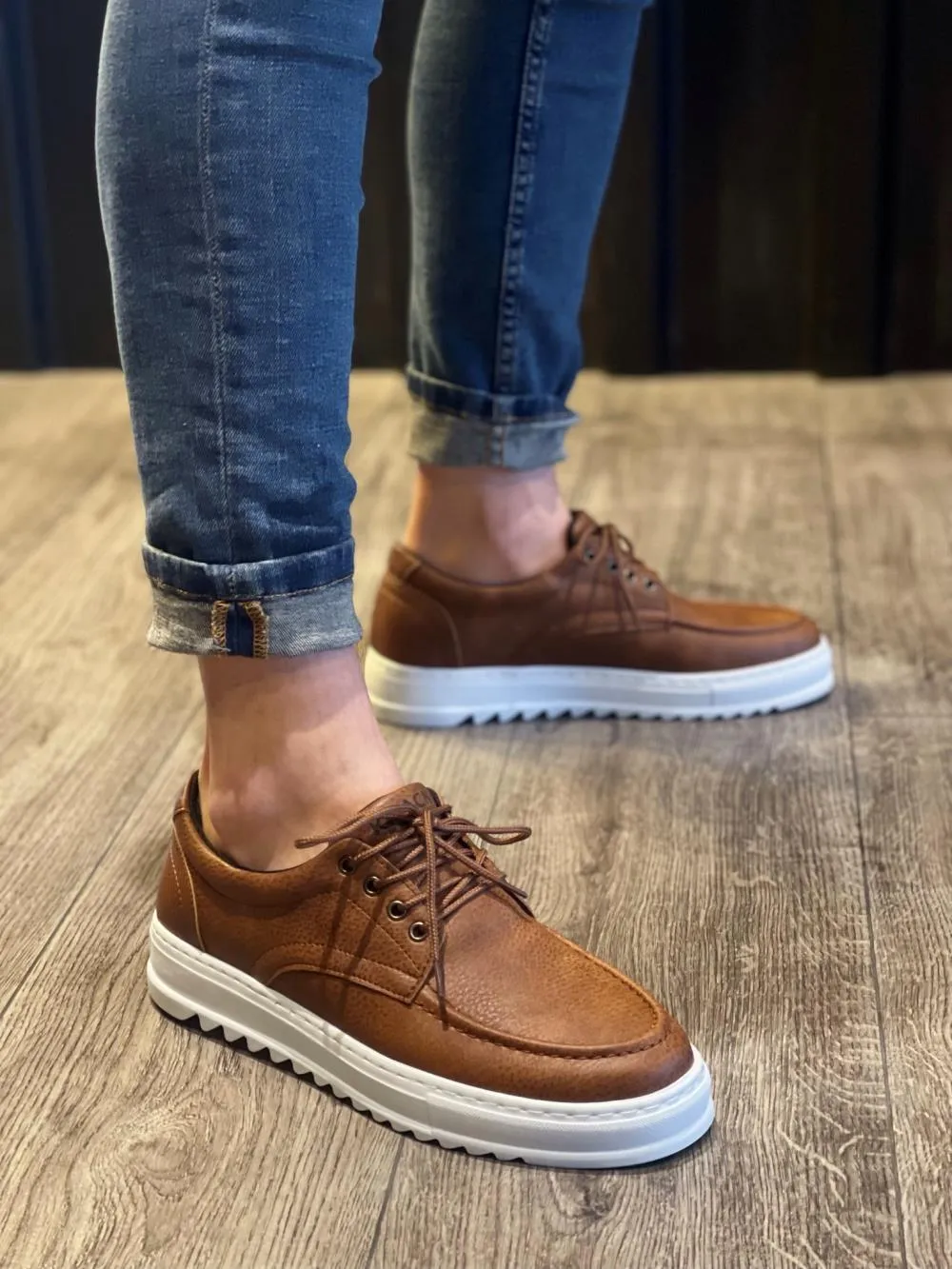 Men's Sneaker Daily Sneaker Shoes T12 Brown