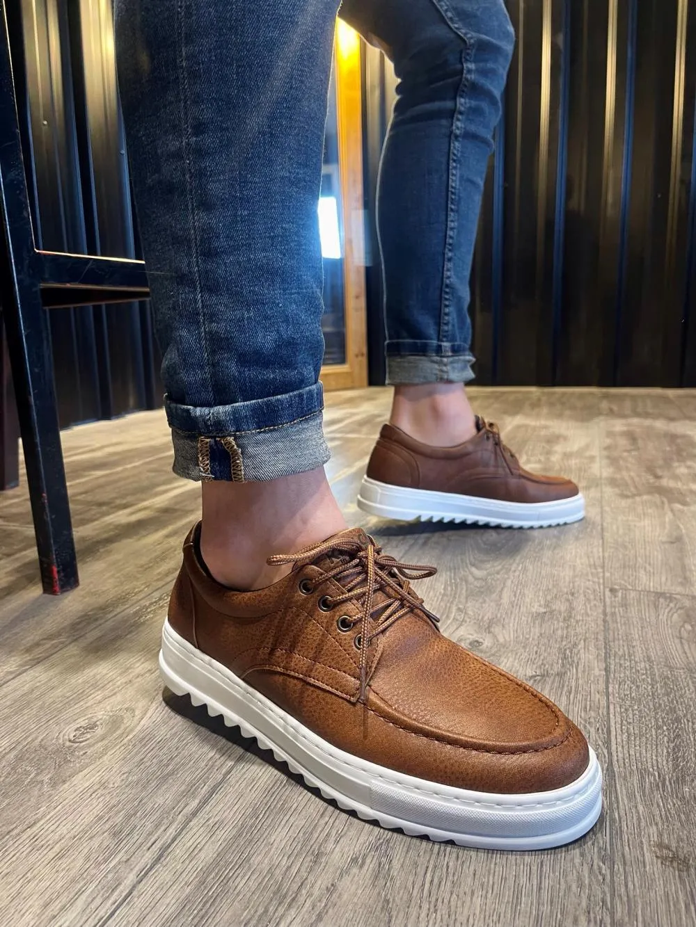 Men's Sneaker Daily Sneaker Shoes T12 Brown