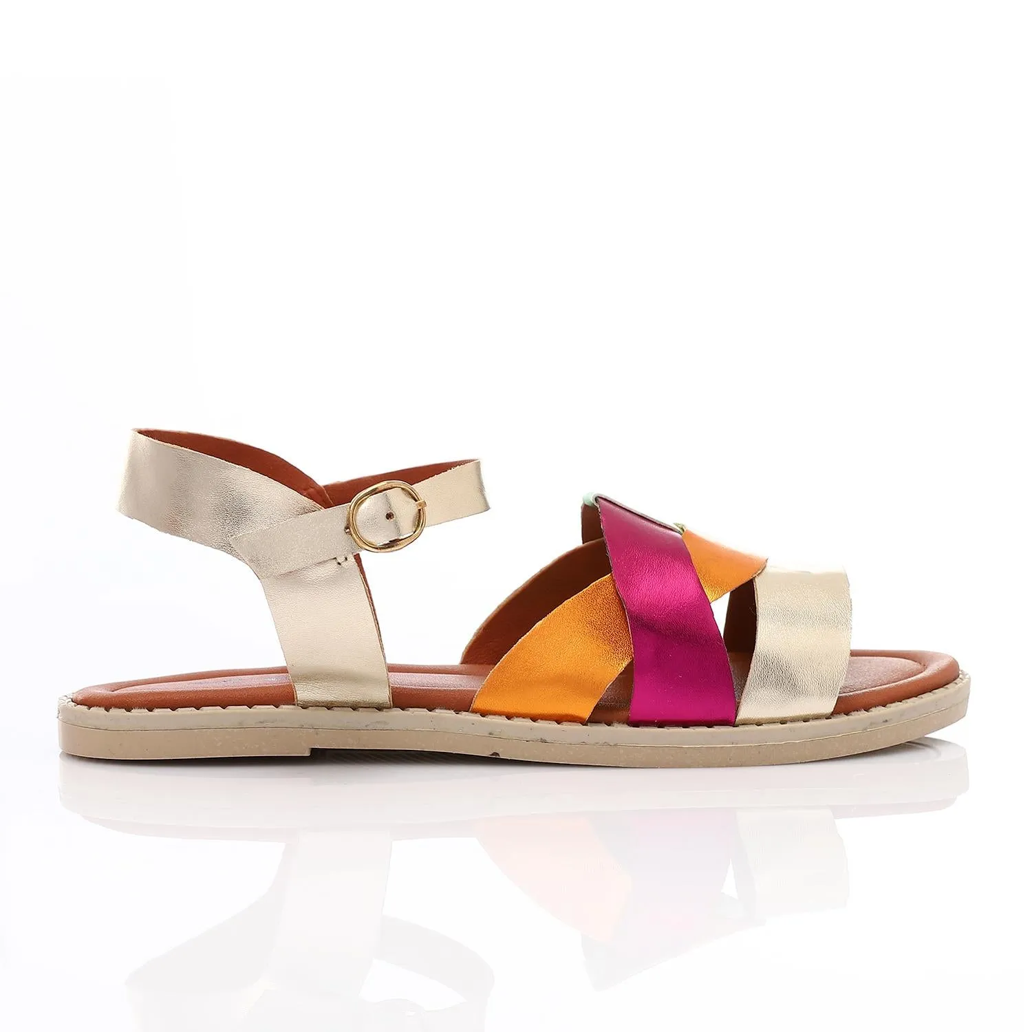 Metallic Flat Sandal for Girls