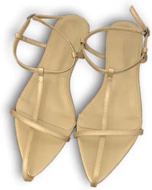 Mtzyoa Women Flat Sandals Pointed Toe Ladies Summer Dressy Casual Vacation Bohemian Cute Leather Beach Comfy Slip On Slides