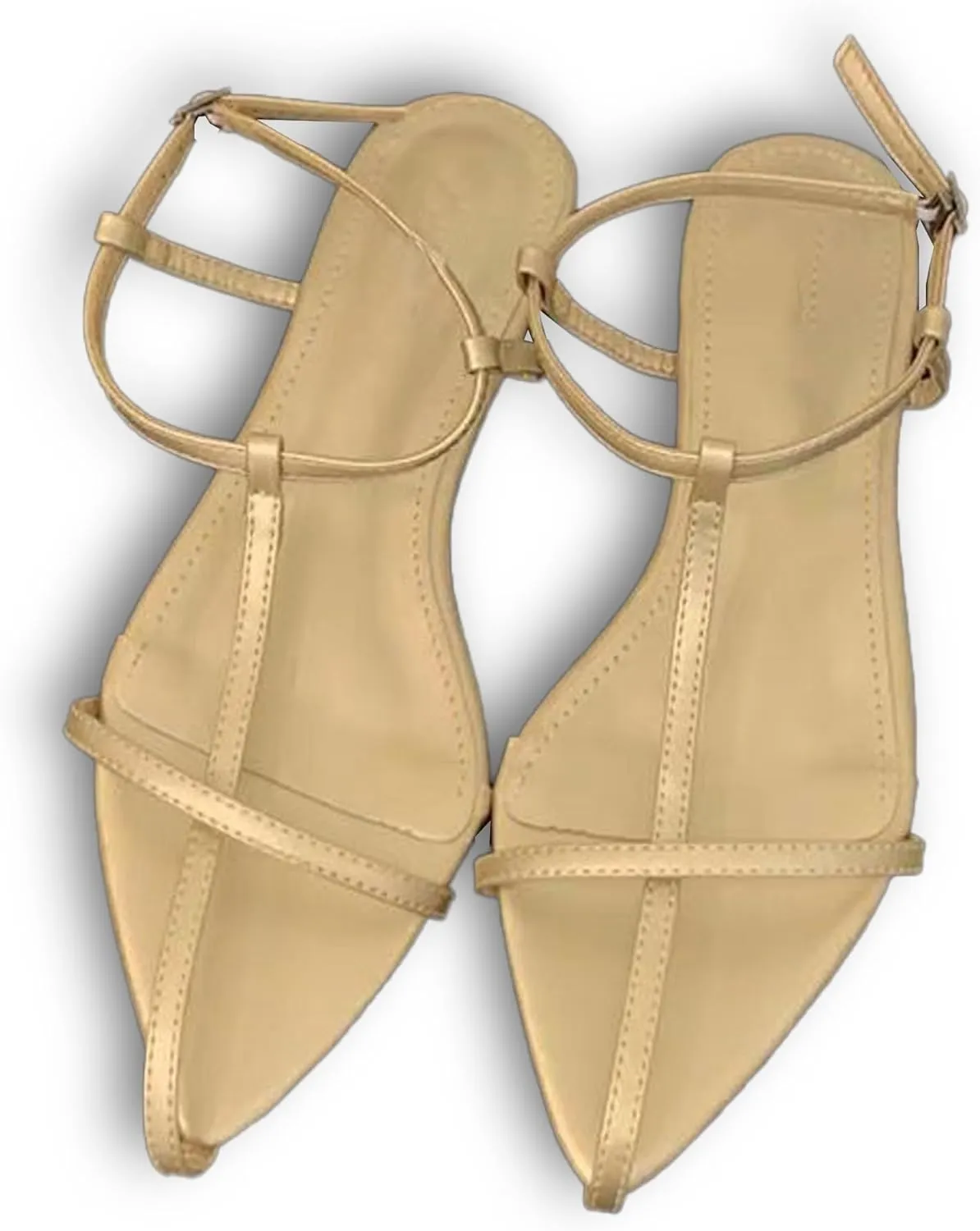 Mtzyoa Women Flat Sandals Pointed Toe Ladies Summer Dressy Casual Vacation Bohemian Cute Leather Beach Comfy Slip On Slides