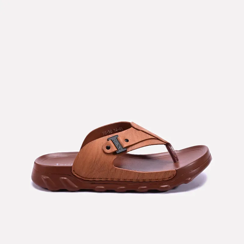 Mustard Comfy Flip Flops Mens 0150962